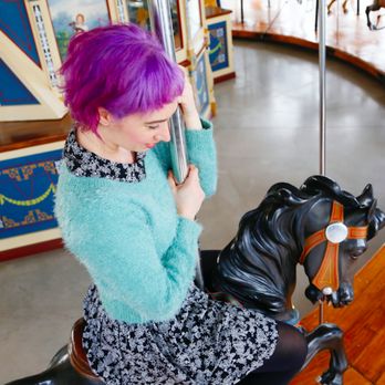 Exhibit : A Salon - Purple color by Anya Krotova. Photo: Diana Davis Creative - Hair Stylists Near Me - Brooklyn, New York