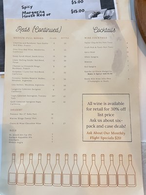 Menu photo 4 Wine 210 San Antonio, TX