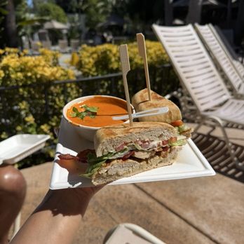 Glen Ivy Hot Springs - Cali ranch combo with tomato bisque. - Hot Springs Near Me - Temescal Valley, California