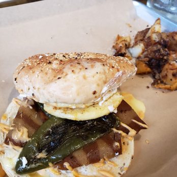 Veg Out - Jalapeno popper just egg bagel sandwich! - Vegan Near Me - Bethlehem, Pennsylvania Veg Out - Jalapeno popper just egg bagel sandwich! - Vegan Near Me - Bethlehem, Pennsylvania