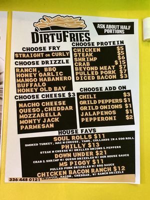Menu photo 1 Dirty Fries Greensboro, NC