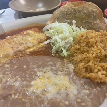 Casa Reynoso - #10-Enchilada, Taco, Beans & Rice - Mexican Near Me - Tempe, Arizona