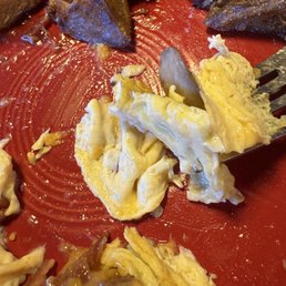 Omelette was not cooked well done as we asked.