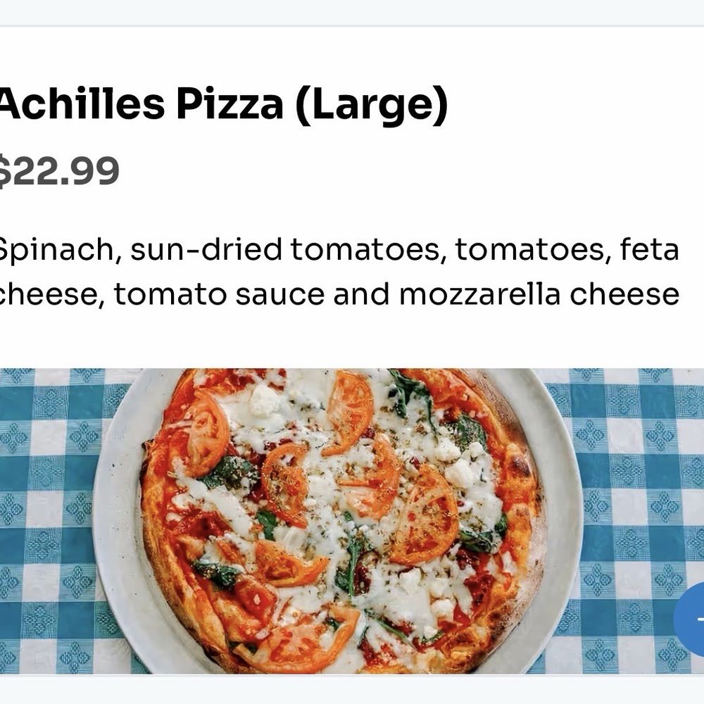 OBO Pizza - Achilles Pizza (Large) - Pizza Near Me - Waldorf, Maryland