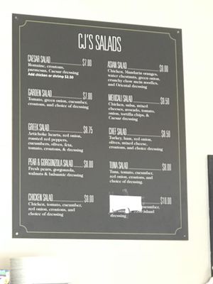 Menu photo 7 CJ's Gourmet Deli Burlingame, CA