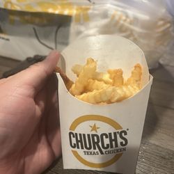 Church's Texas Chicken - Large French fry for $5.29