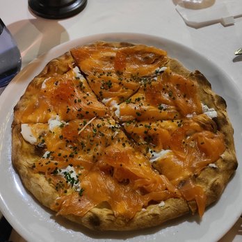 Spago - Pizza with House Cured Smoked Salmon - New American Near Me - Beverly Hills, California