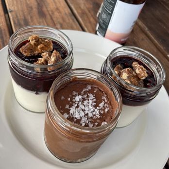 The Salmonberry - chocolate mousse and cheesecake with berries - Salad Near Me - Wheeler, Oregon