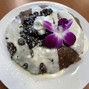 Guieb Cafe - Oreo cheesecake pancake - New American Near Me - Honolulu, Hawaii Guieb Cafe - Oreo cheesecake pancake - New American Near Me - Honolulu, Hawaii