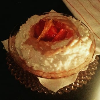 ABC Cocina - Rice pudding with salted caramel and strawberries in the middle. ::drool:: - Latin American Near Me - New York, New York ABC Cocina - Rice pudding with salted caramel and strawberries in the middle. ::drool:: - Latin American Near Me - New York, New York