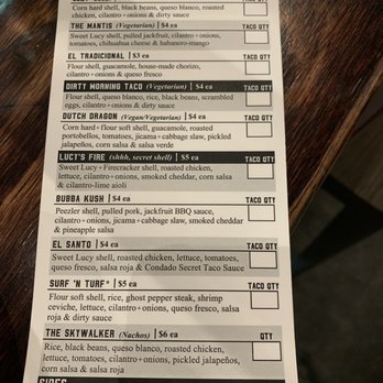 Condado Tacos - Menu - Tacos Near Me - Dublin, Ohio