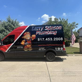 Larry Stinson Plumbing - Blue skies at a water heater replacement in Mansfield Texas - Plumbing Near Me - Fort Worth, Texas Larry Stinson Plumbing - Blue skies at a water heater replacement in Mansfield Texas - Plumbing Near Me - Fort Worth, Texas