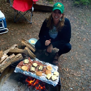 Samuel P Taylor State Park - Mmmm...Western bacon cheeseburgers--That's what's for dinner :) - Parks Near Me - Lagunitas, California
