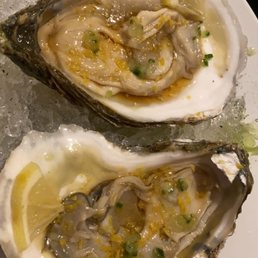 Raw oysters