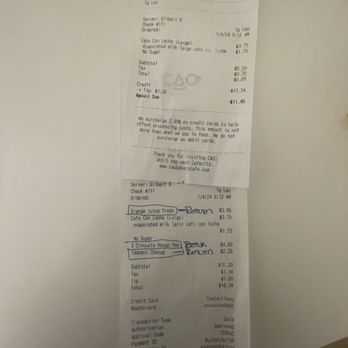 CAO Bakery & Cafe - Where is the refund of my money? - Cuban Near Me - Hollywood, Florida