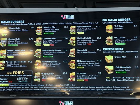 Menu photo 1 Galbi Burger Smokey Point Arlington, WA