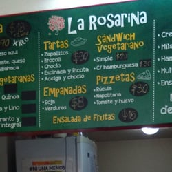 La Rosarina - Tabla de precios