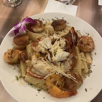 Konoko Restaurant - Seafood Pasta....soooo good! - Caribbean Near Me - White Marsh, Maryland