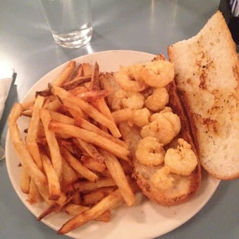 High Hat Cafe - $13 shrimp poboy with 8 1/2 small shrimp - Southern Near Me - New Orleans, Louisiana