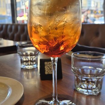 Doppio Zero San Francisco - Aperol spritz.  Good but expensive - Pizza Near Me - San Francisco, California