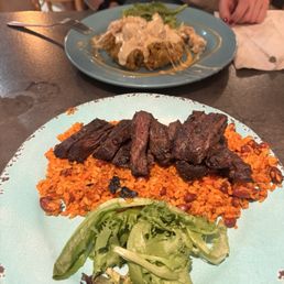 Mofongo with chicken and Mamposteao Tacu Tacu with skirt steak! Mofongo with chicken and Mamposteao Tacu Tacu with skirt steak!