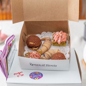 Queen Of Hearts - Photo of some of the items I our afternoon tea to go! - Coffee & Tea Near Me - Kitchener, Ontario Queen Of Hearts - Photo of some of the items I our afternoon tea to go! - Coffee & Tea Near Me - Kitchener, Ontario