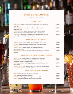 Menu photo 4 Sylk Cove Cocktail Lounge Brooklyn, NY Menu photo 4 Sylk Cove Cocktail Lounge Brooklyn, NY