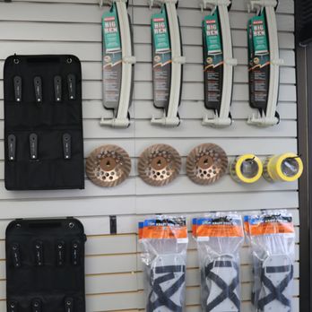 Epoxy Systems International - a variety of tools hanging on a wall - Building Supplies Near Me - Irvine, California