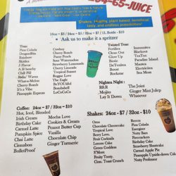 Thee Juice N Aid - Summer 22 menu