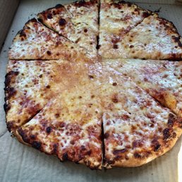 Plain pie extra thin, light on the sauce and well done! Delicious