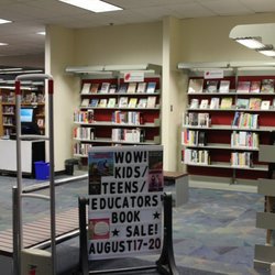 Reston Regional Library - Front of Library Signage for Book Sales