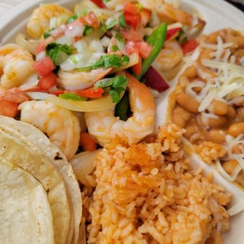 Acevedos Hawaicano Cafe - Shrimp plate with beans and rice. Food 5 stars - Mexican Near Me - Kahului, Hawaii Acevedos Hawaicano Cafe - Shrimp plate with beans and rice. Food 5 stars - Mexican Near Me - Kahului, Hawaii