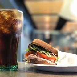 Freedom Center Cafe - We have a selection of excellent sandwiches and panini's, as well as fountain drinks and fresh baked pastries from CRUST bakery.