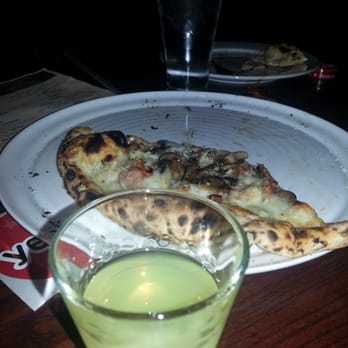 Campania - Gazing across my limoncello at the tartufo pizza. - Pizza Near Me - Alpharetta, Georgia Campania - Gazing across my limoncello at the tartufo pizza. - Pizza Near Me - Alpharetta, Georgia