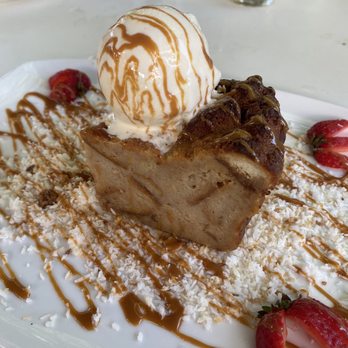 Glass & Vine - Bread pudding AMAZING - New American Near Me - Miami, Florida Glass & Vine - Bread pudding AMAZING - New American Near Me - Miami, Florida