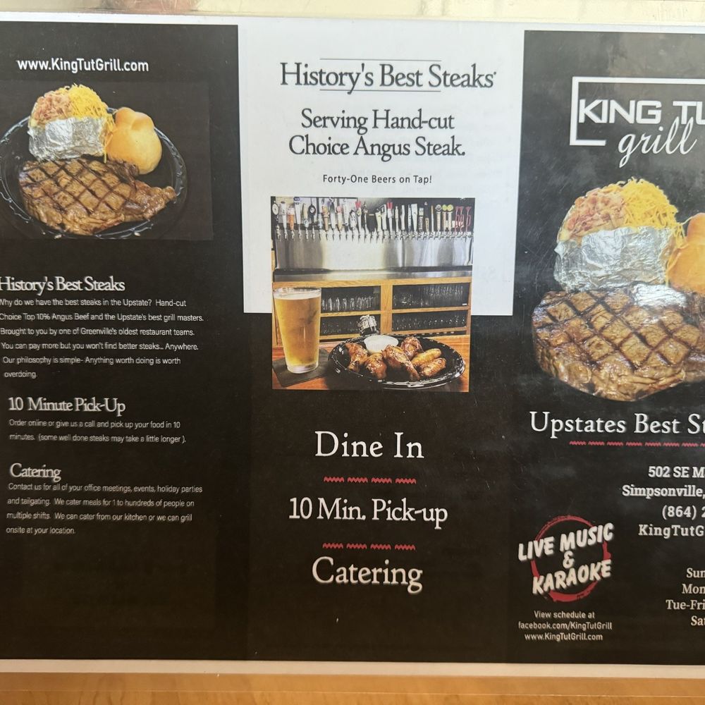 King Tut Grill - Burgers Near Me - Simpsonville, South Carolina King Tut Grill - Burgers Near Me - Simpsonville, South Carolina