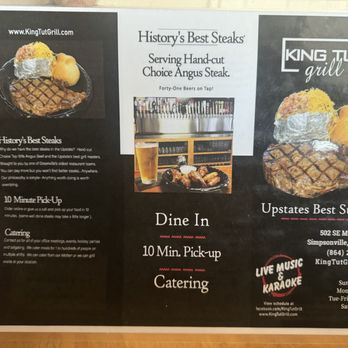 King Tut Grill - Burgers Near Me - Simpsonville, South Carolina