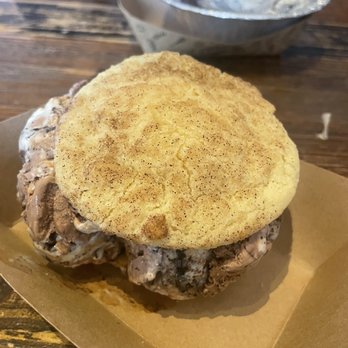 The Baked Bear - Snickerdoodle cookie sandwich with the toasted s'more ice cream - Ice Cream & Frozen Yogurt Near Me - The Colony, Texas The Baked Bear - Snickerdoodle cookie sandwich with the toasted s'more ice cream - Ice Cream & Frozen Yogurt Near Me - The Colony, Texas