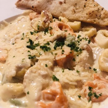 Campania - The AH-MAZINGLY divine tri-colore tortellini Alfredo with organic chicken. - Pizza Near Me - Alpharetta, Georgia