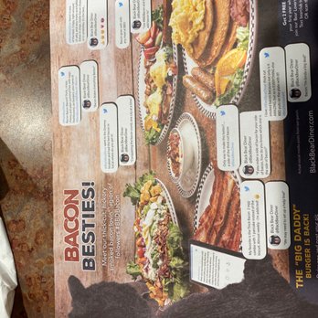 Black Bear Diner Fullerton - They gave us a whole menu on bacon and they don't have any... #disappointed - American Near Me - Fullerton, California