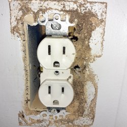 Brett's Pest Control - Termites were coming out of this electrical socket!