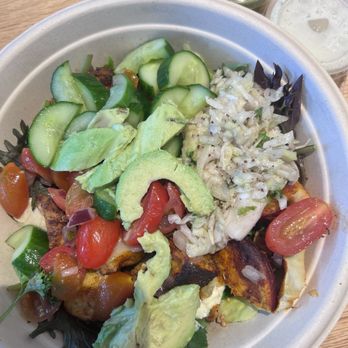 CAVA - Harissa Avocado power bowl (arugula instead of rice) - Mediterranean Near Me - Plantation, Florida