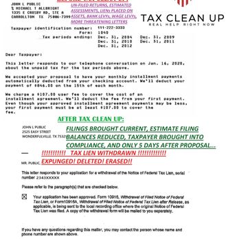 Tax Clean Up - Another WIN against the IRS for our clients! - Tax Services Near Me - Dallas, Texas Tax Clean Up - Another WIN against the IRS for our clients! - Tax Services Near Me - Dallas, Texas