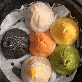 Dumpling District - Rainbow Chinese soup dumplings. - Dim Sum Near Me - Washington, DC, District of Columbia