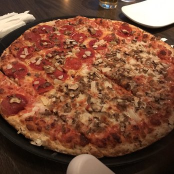 Cameo Pizza - All mushroom and onions, half sausage, half pepperoni.  Yum yum. - Pizza Near Me - Sandusky, Ohio
