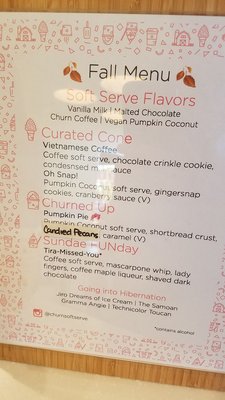 Menu photo 7 Churn Soft Serve Buffalo, NY