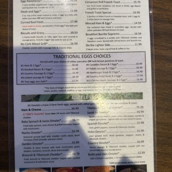 Tom's Pancake House - Menu - Breakfast & Brunch Near Me - Beaverton, Oregon Tom's Pancake House - Menu - Breakfast & Brunch Near Me - Beaverton, Oregon