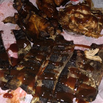 Hate Mondays Tavern - Platter (ribs, chicken wings, pulled pork) - Barbeque Near Me - Miami, Florida