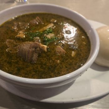 Calabash African Kitchen - Goat pepper soup with Fufu - African Near Me - Las Vegas, Nevada Calabash African Kitchen - Goat pepper soup with Fufu - African Near Me - Las Vegas, Nevada