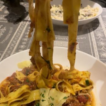 PortaBella - Bolognese, also with sad rectangles of Parmesan - Mediterranean Near Me - Carmel, California PortaBella - Bolognese, also with sad rectangles of Parmesan - Mediterranean Near Me - Carmel, California